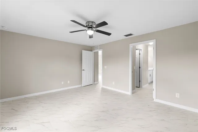 a view of an empty room