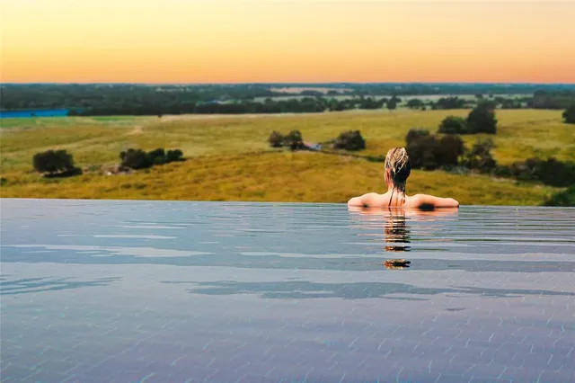 a view of swimming pool with outdoor space