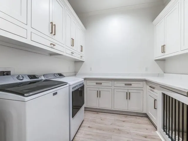 a workspace with furniture and window