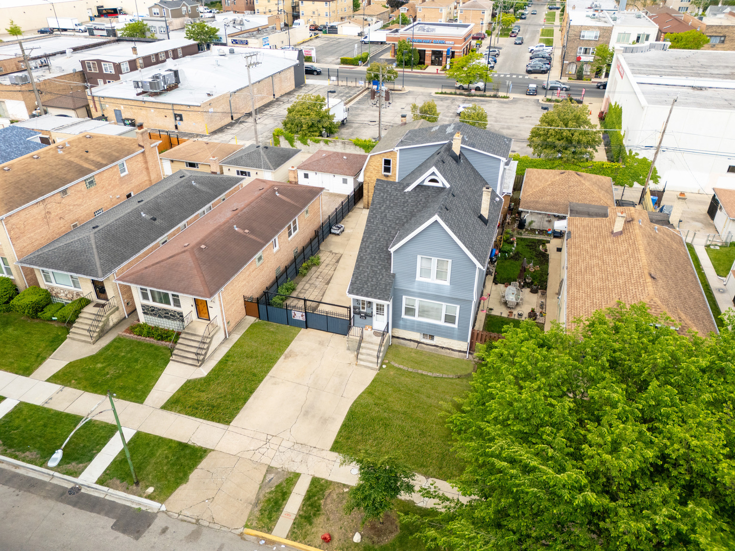 2530 North Neva Avenue Chicago, IL 60707 - Photo 44 of 50 an aerial view of a house with a garden