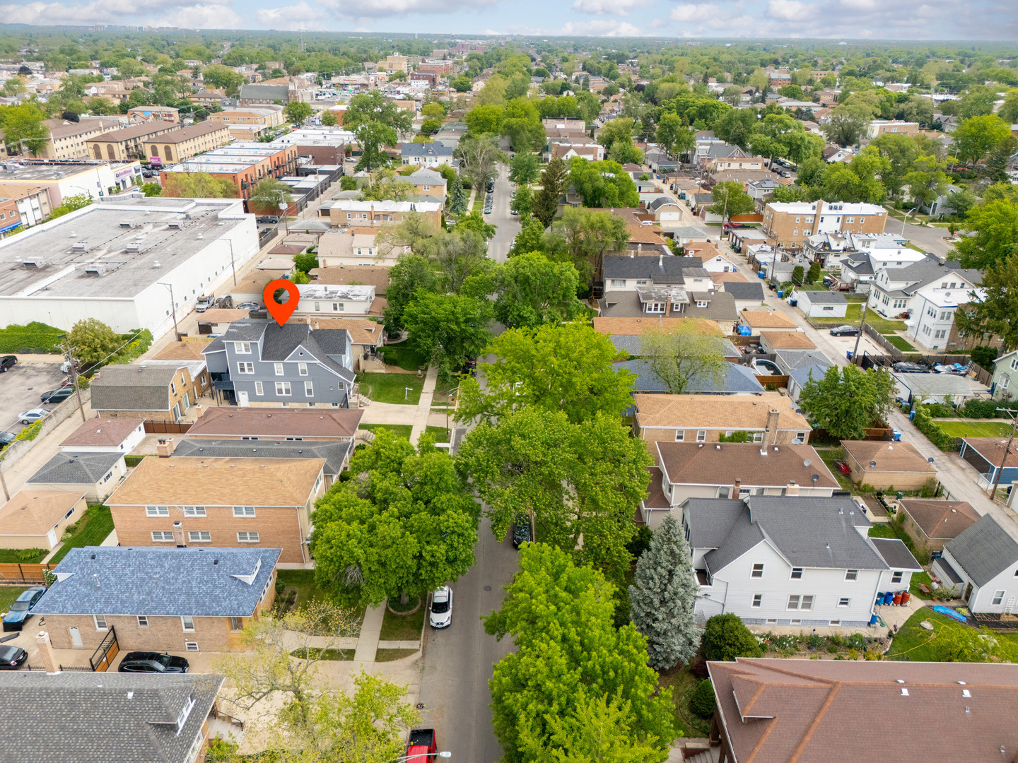 2530 North Neva Avenue Chicago, IL 60707 - Photo 50 of 50 an aerial view of residential houses with outdoor space