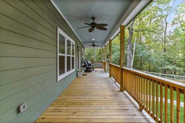 a view of balcony and deck