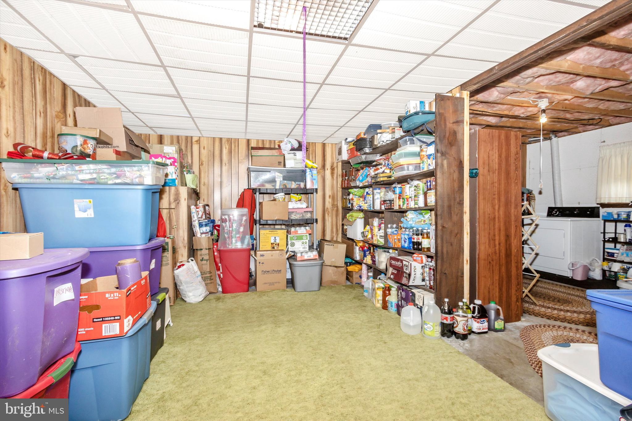 2798 Rachele Court Manchester, MD 21102 - Photo 37 of 42 Storage Area with Built-In Shelving & Radon System