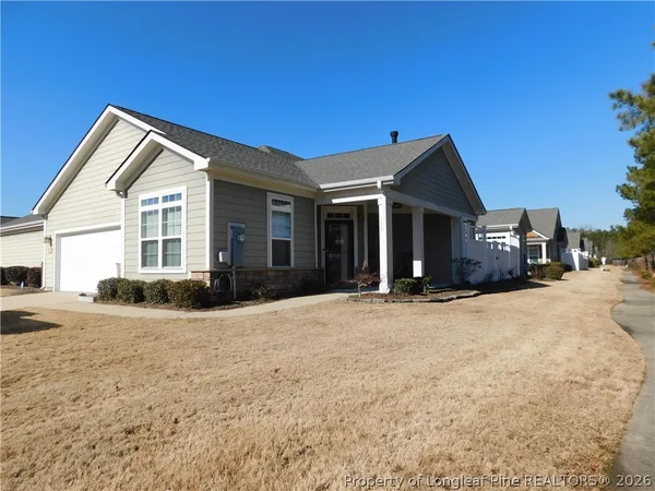 a view of a house with a outdoor space