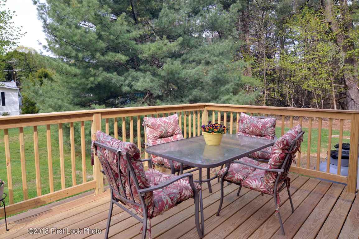 13 Maxson Hill Road Hopkinton, RI 02804 - Photo 30 of 33 good size deck off side entrance to Foyer area