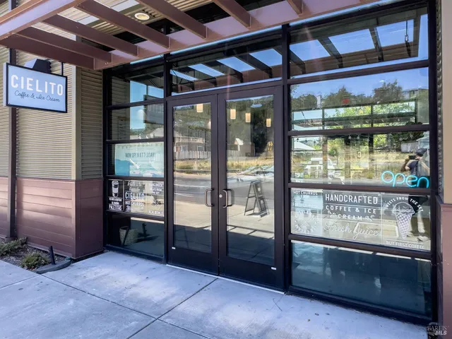 a view of an entryway with a door
