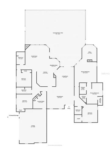 a view of a swimming pool with a yard