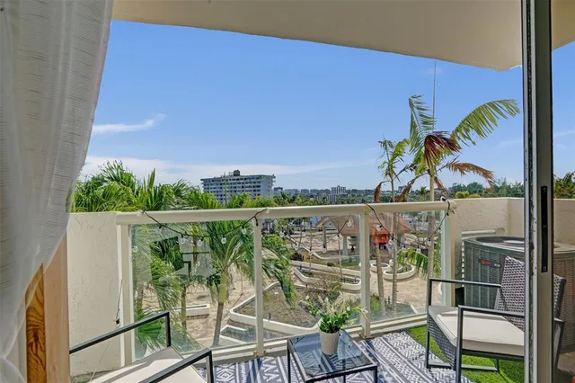 an outdoor view from balcony