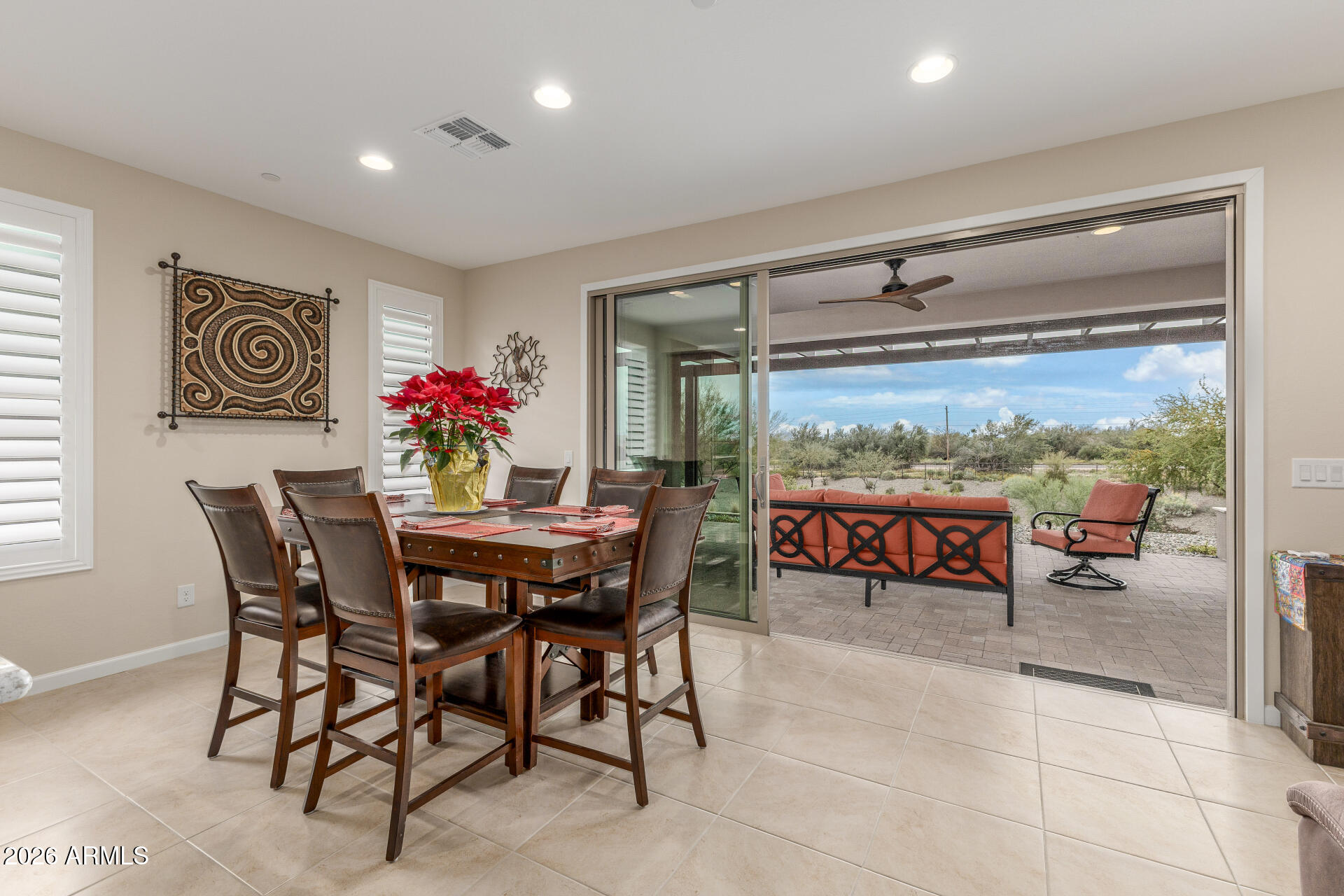 18325 East Spring Valley Court Rio Verde, AZ 85263 - Photo 20 of 50 a view of a dining room with furniture window and outside view