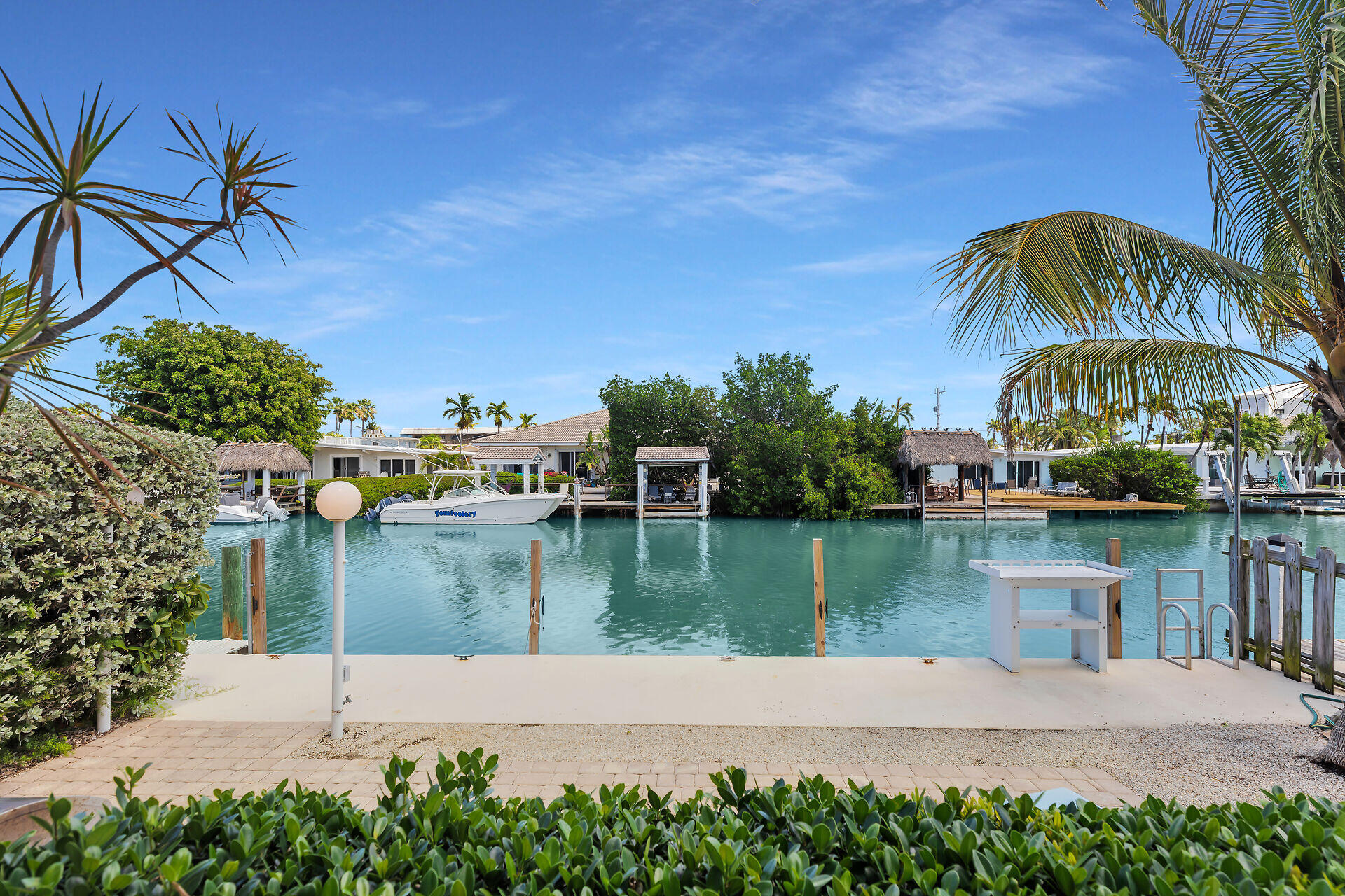 180 9th Street Key Colony Beach, FL 33051 - Photo 38 of 50 Canal Front Patio & Dock