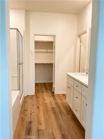 a close view of a room