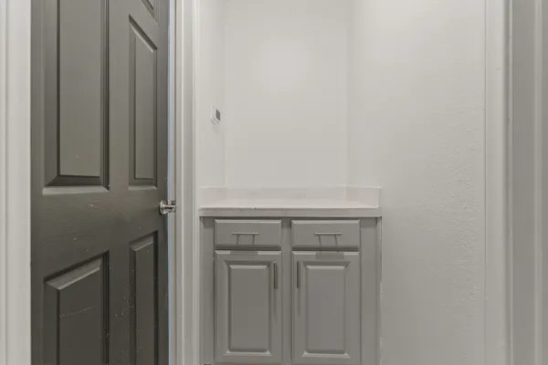 a close view of closet