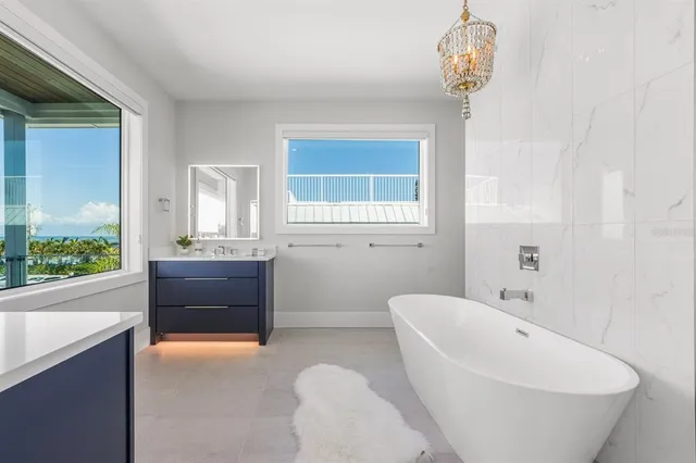 a view of a balcony with city view