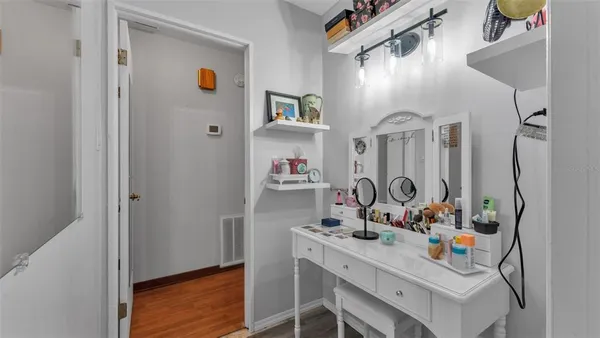 a view of dining room and window