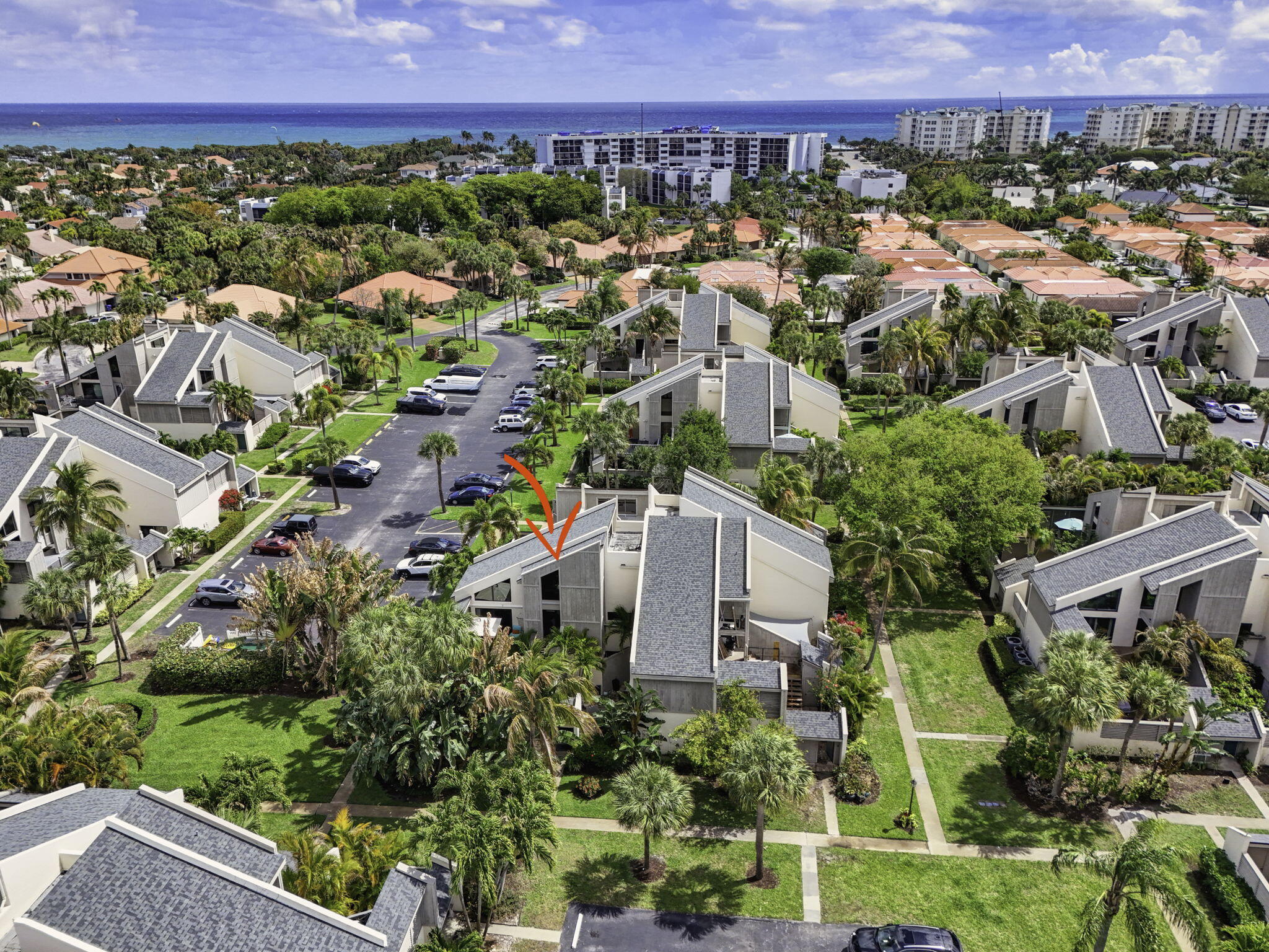 1605 Highway 1, Unit 14E Jupiter, FL 33477 - Photo 26 of 34 Aerial showing close walk to the ocean