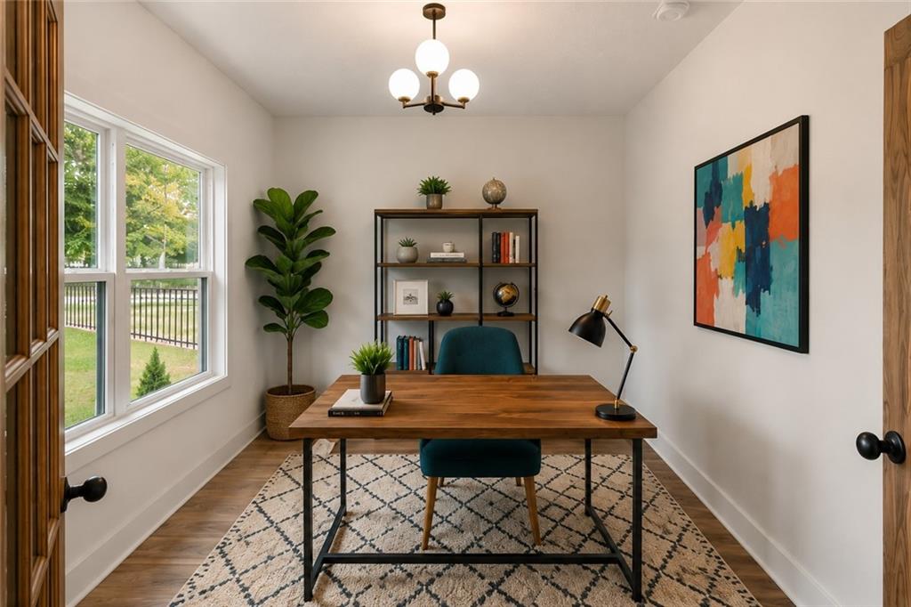 131 Old Alabama Road Southeast Emerson, GA 30137 - Photo 7 of 44 a view of a dining room with furniture window and wooden floor
