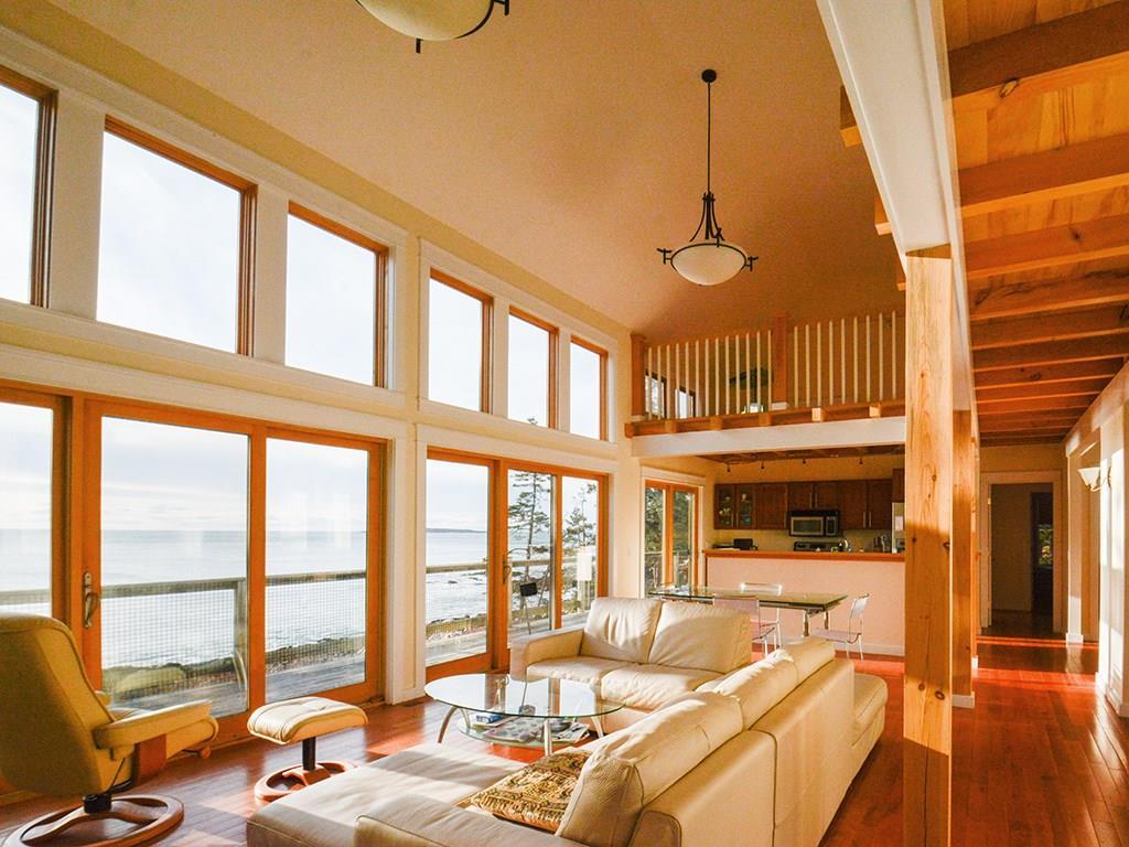 382 Red Point Road Swans Island, ME 04685 - Photo 6 of 35 Cathedral ceiling that allows for...