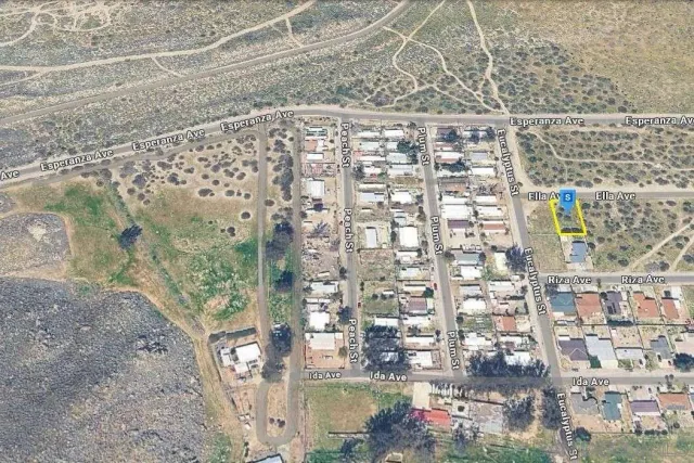 a backyard of a building