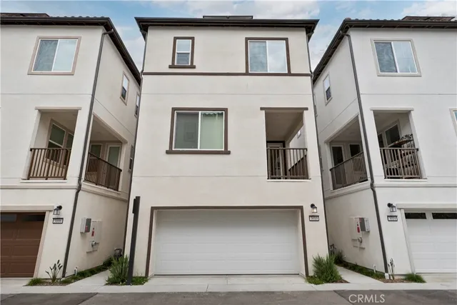an aerial view of balcony and patio