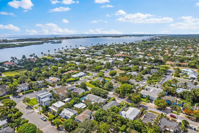 an aerial view of a city