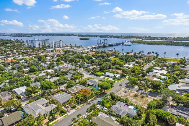 an aerial view of a city