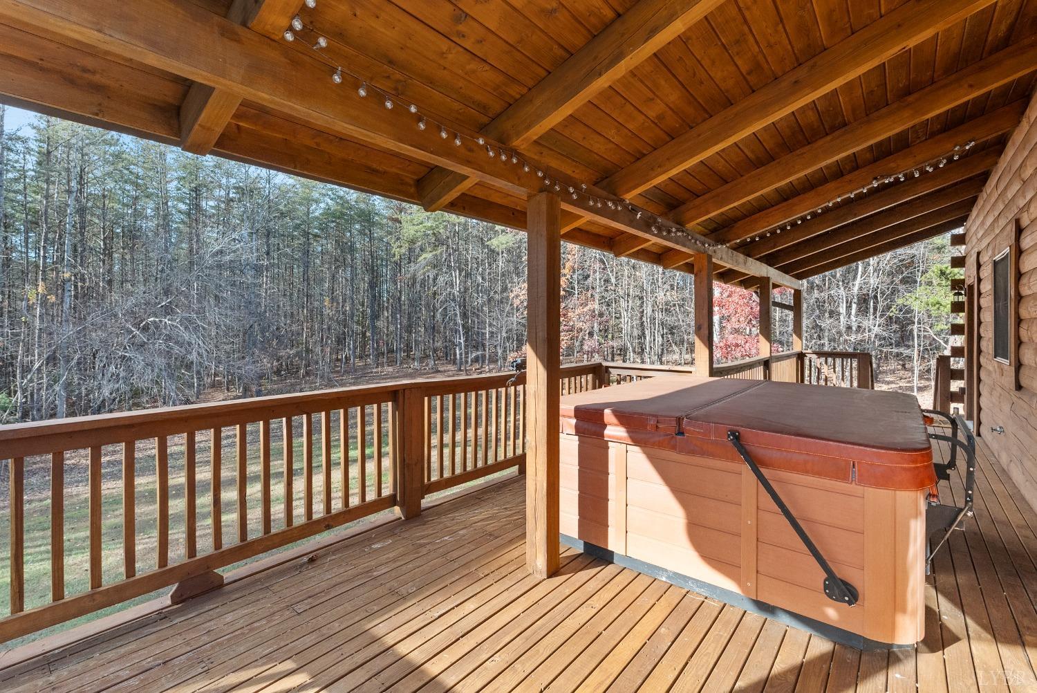 1069 Vineyard Road Spout Spring, VA 24538 - Photo 36 of 60 a view of a balcony with wooden floor