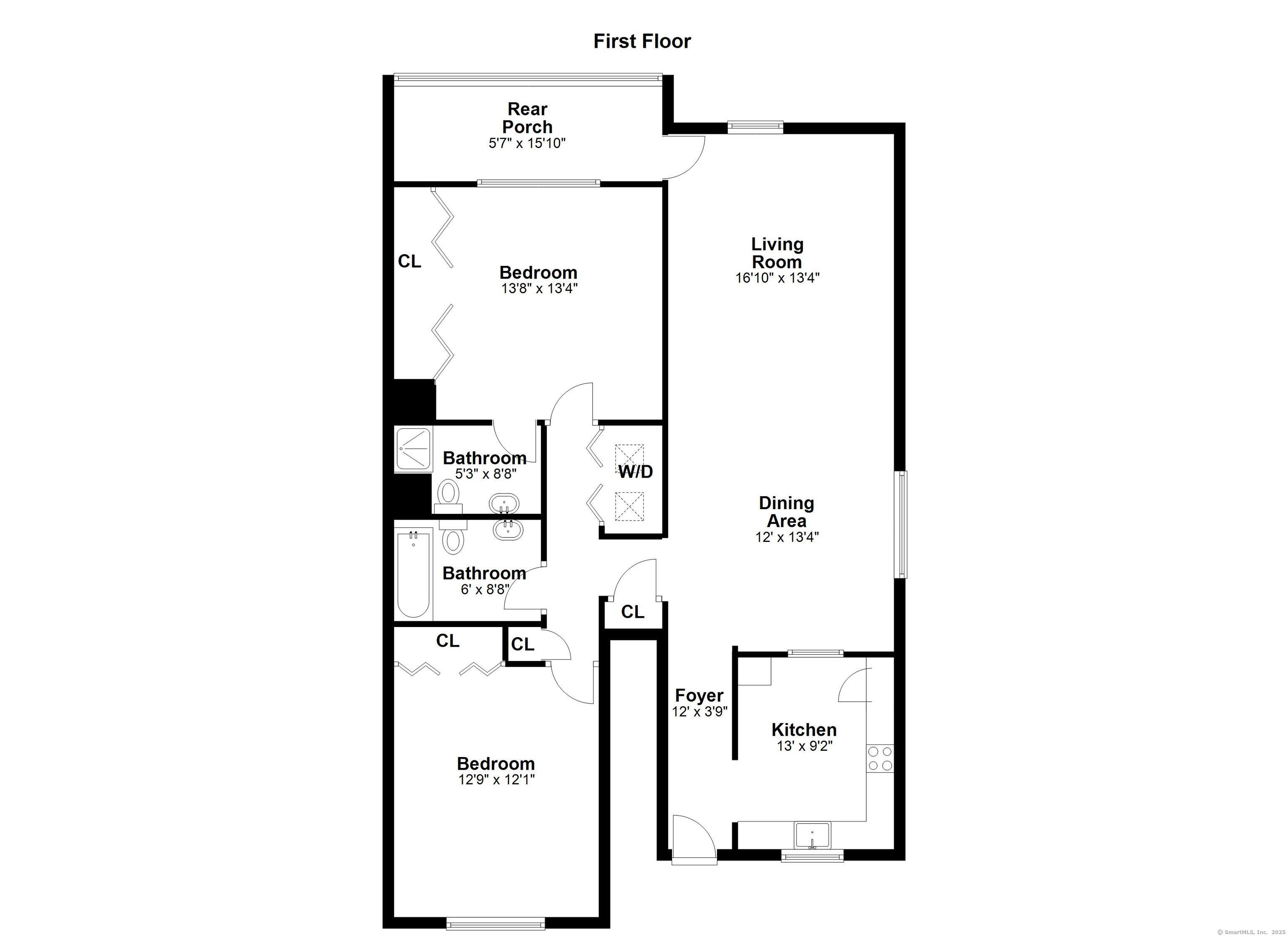 81 Lance Circle, Unit 81 Bridgeport, CT 06606 - Photo 23 of 24 a picture of a floor plan