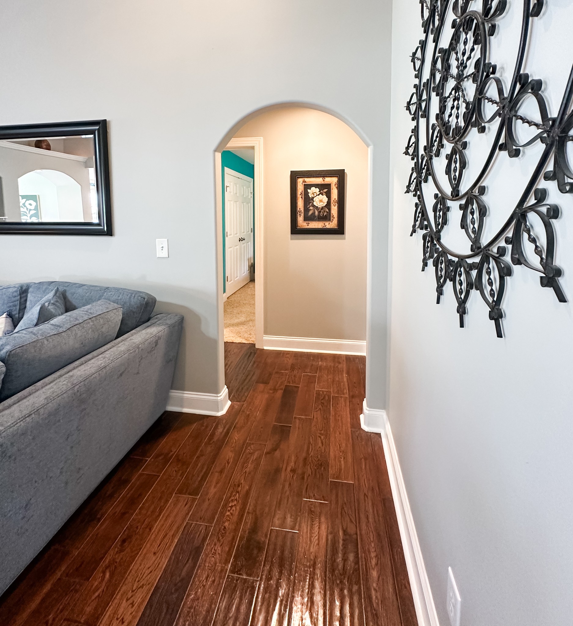 252 County House Hollow Road Cottontown, TN 37048 - Photo 13 of 50 a view of livingroom with furniture and wooden floor