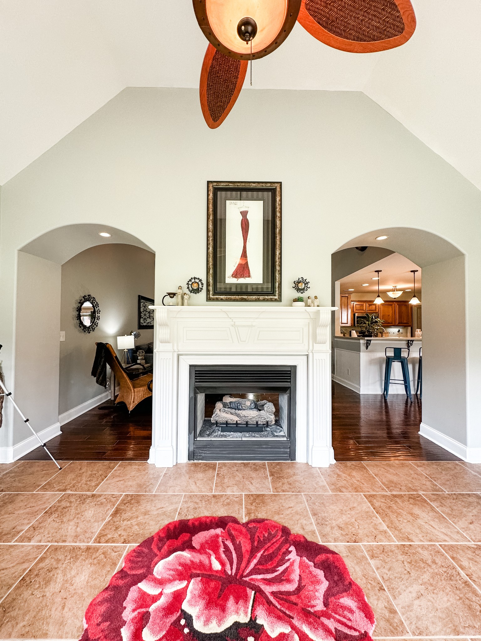 252 County House Hollow Road Cottontown, TN 37048 - Photo 27 of 50 a living room with furniture and a fireplace