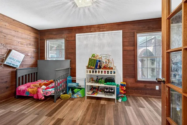 a play room with furniture