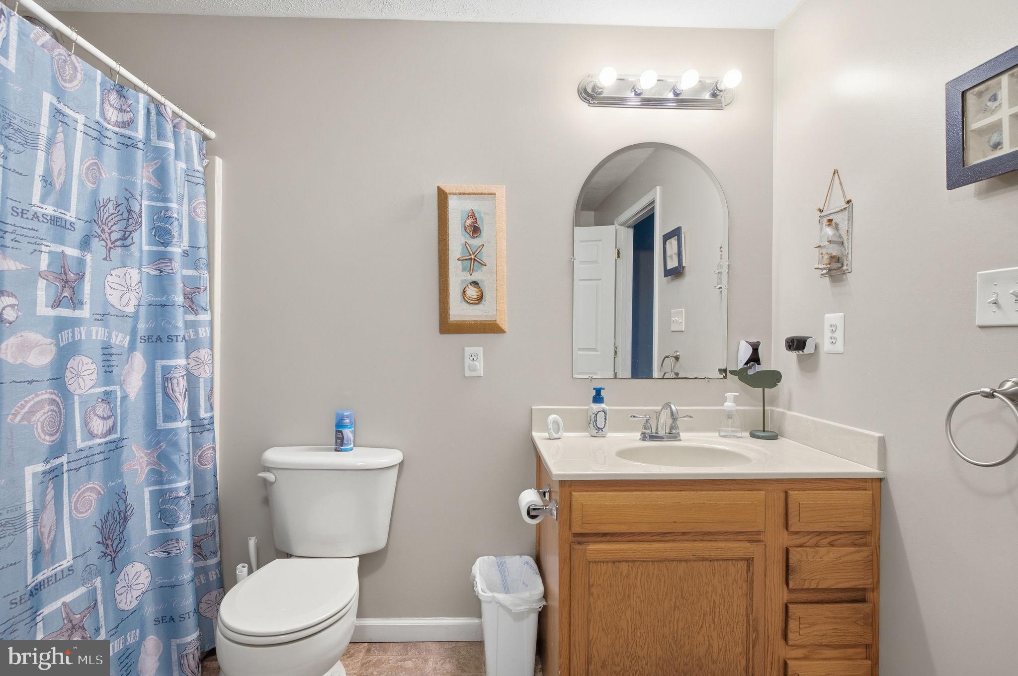 4624 Strasburg Road Strasburg, VA 22657 - Photo 25 of 31 a bathroom with a toilet sink and mirror