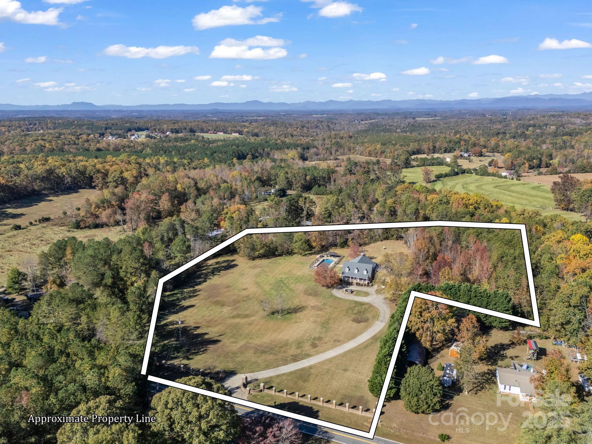 1102 South Mountain Road Bostic, NC 28018 - Photo 43 of 48 an aerial view of a residential houses with outdoor space