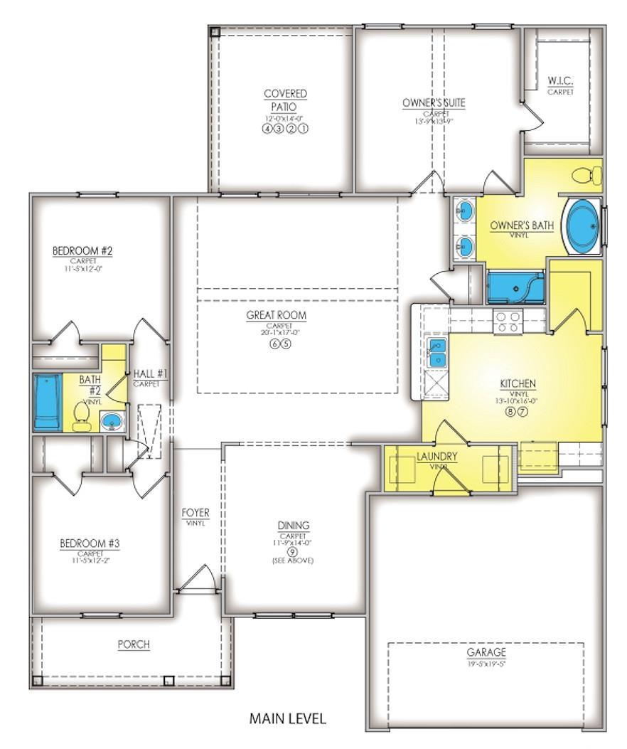 216 Palmetto Sand Loop Conway, SC 29527 - Photo 38 of 38 Floor plan