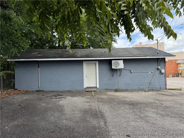 a backyard of a house