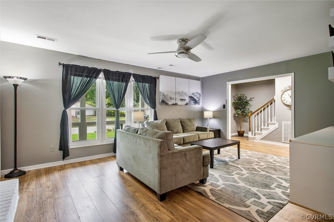 6149 Omo Road North Chesterfield, VA 23234 - Photo 9 of 26 Family room with fireplace