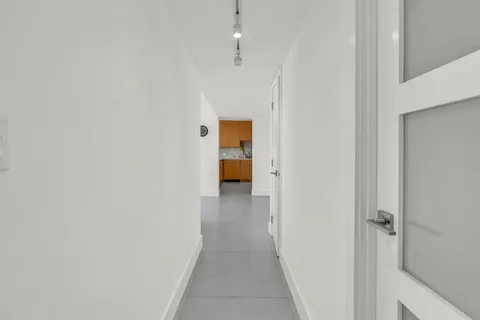 a view of a lake from a yard