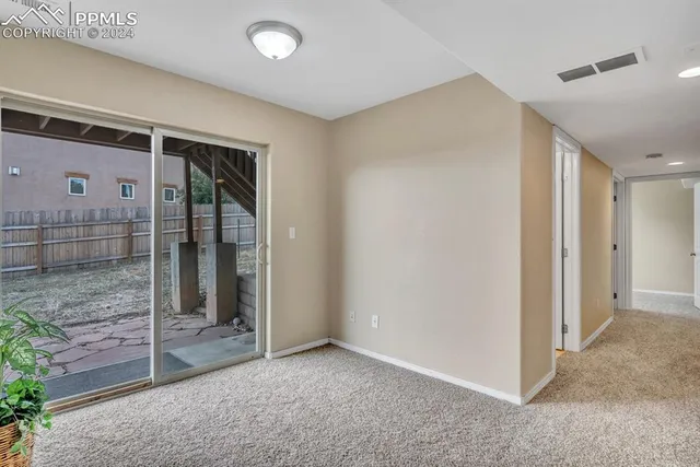 a view of an empty room