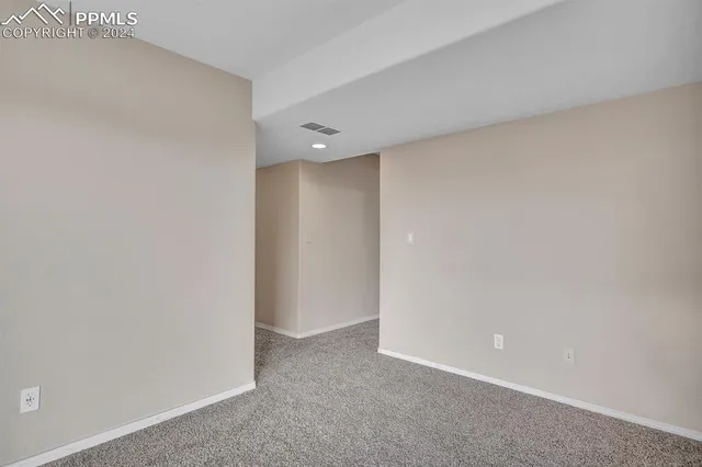 a view of an empty room