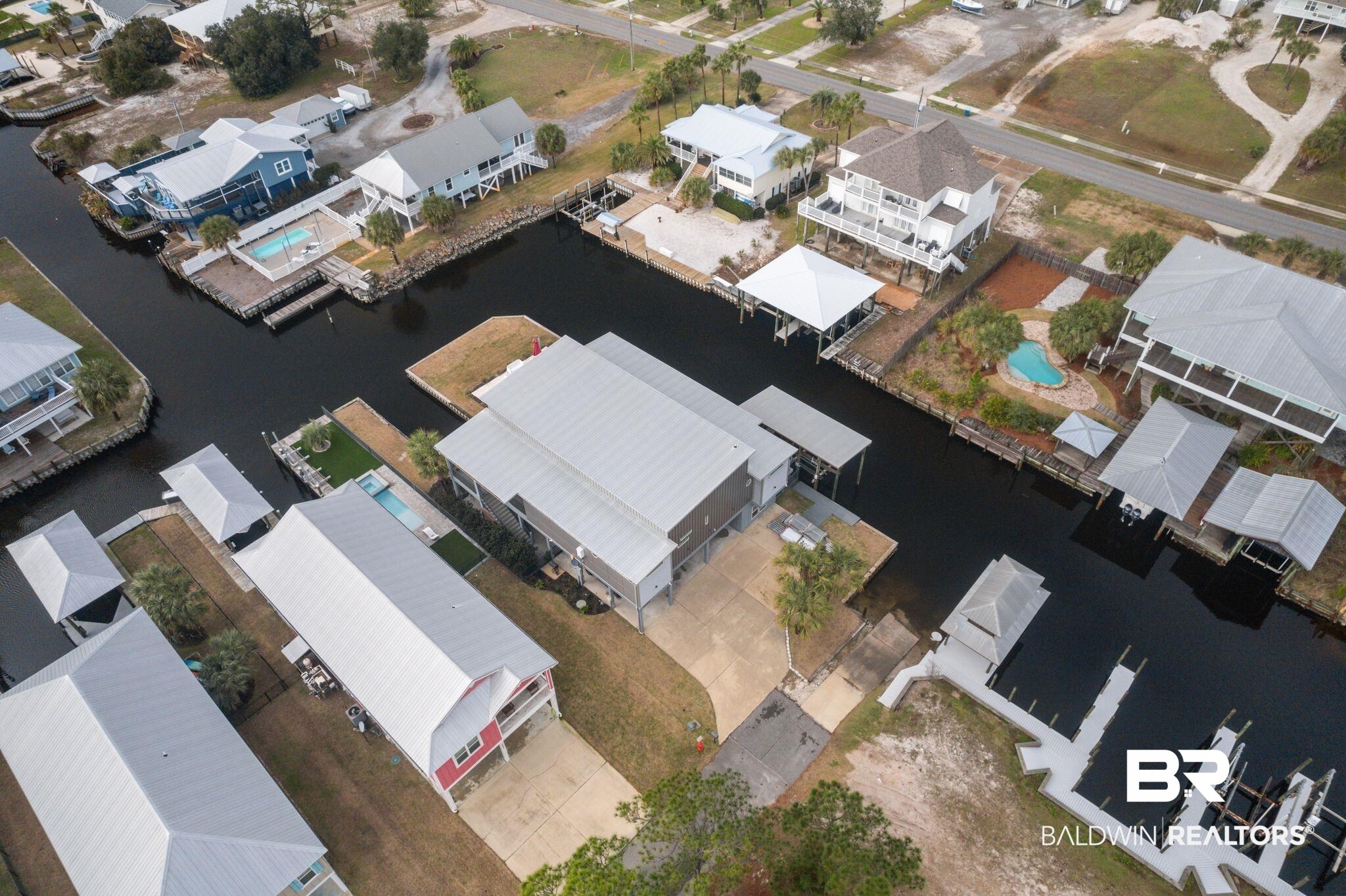 3840 Cotton Way Orange Beach, AL 36561 - Photo 70 of 75 Aerial view with a water view