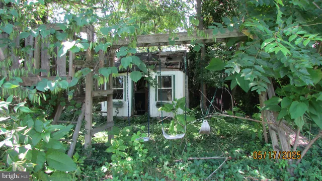 a view of a house with a tree and plants