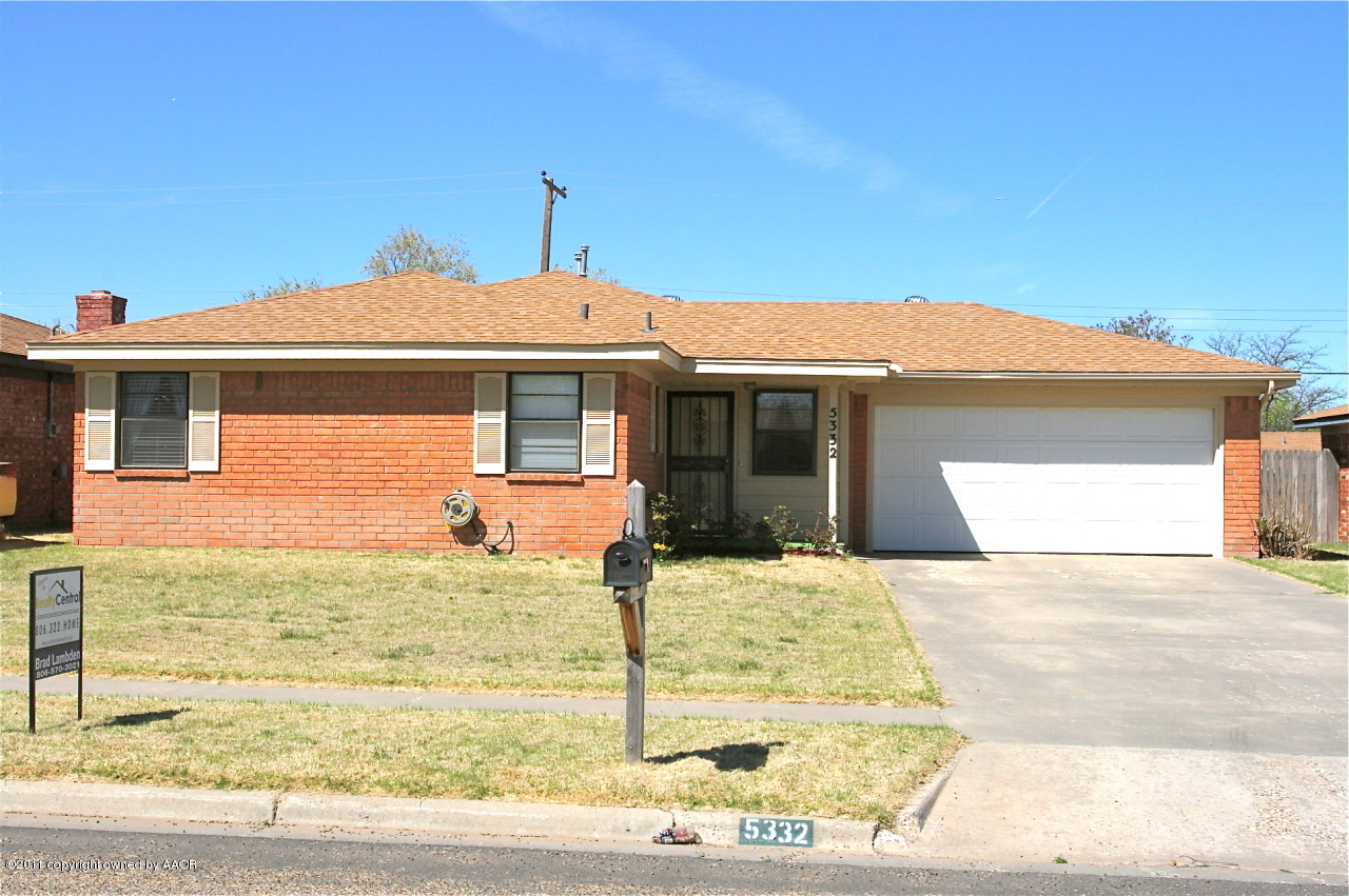 5332 Capulin Lane Amarillo, TX 79110 - Photo 1 of 10 a front view of a house with garden