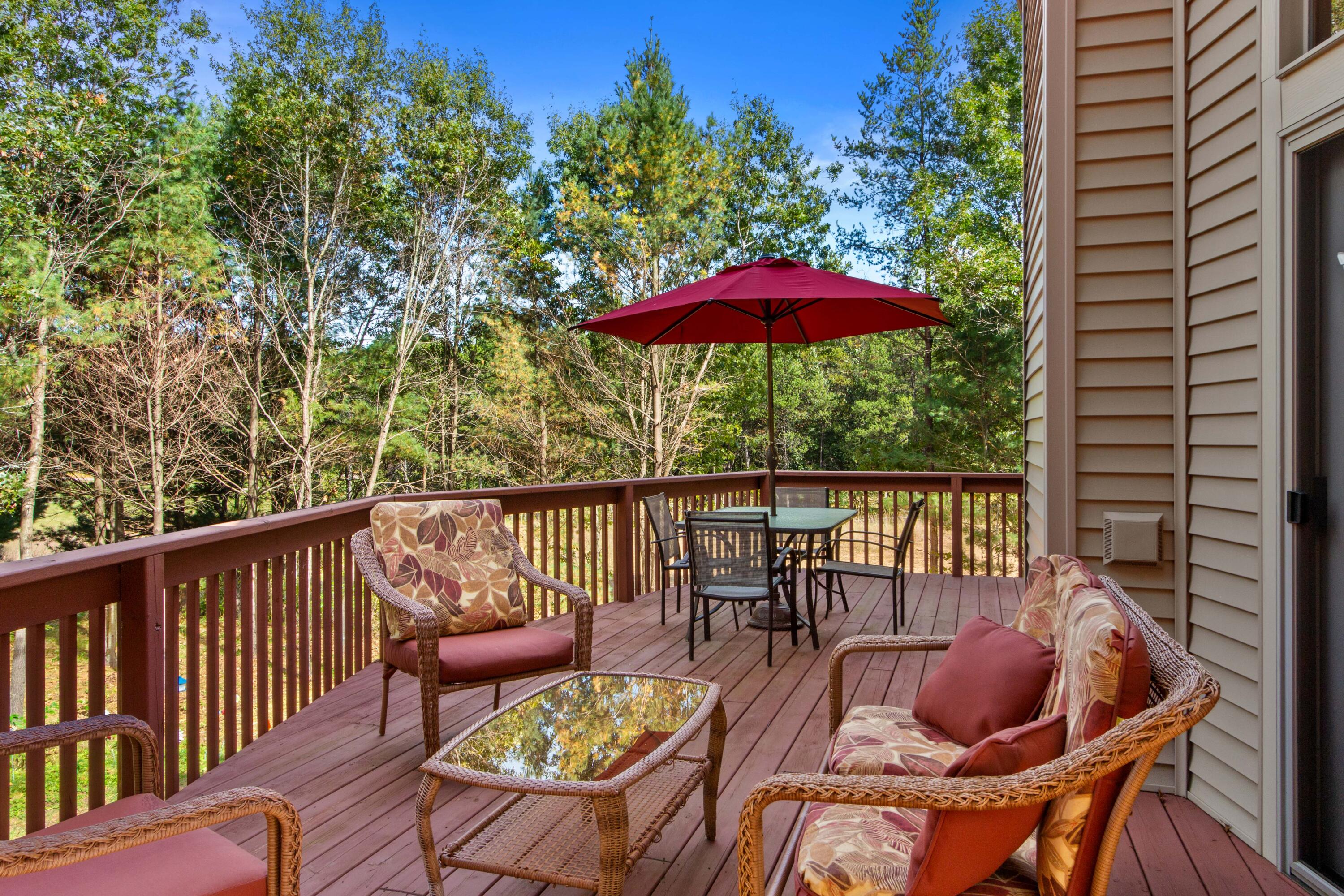 1194 Archer Avenue Rome, WI 54457 - Photo 24 of 48 Deck Facing Golfcourse