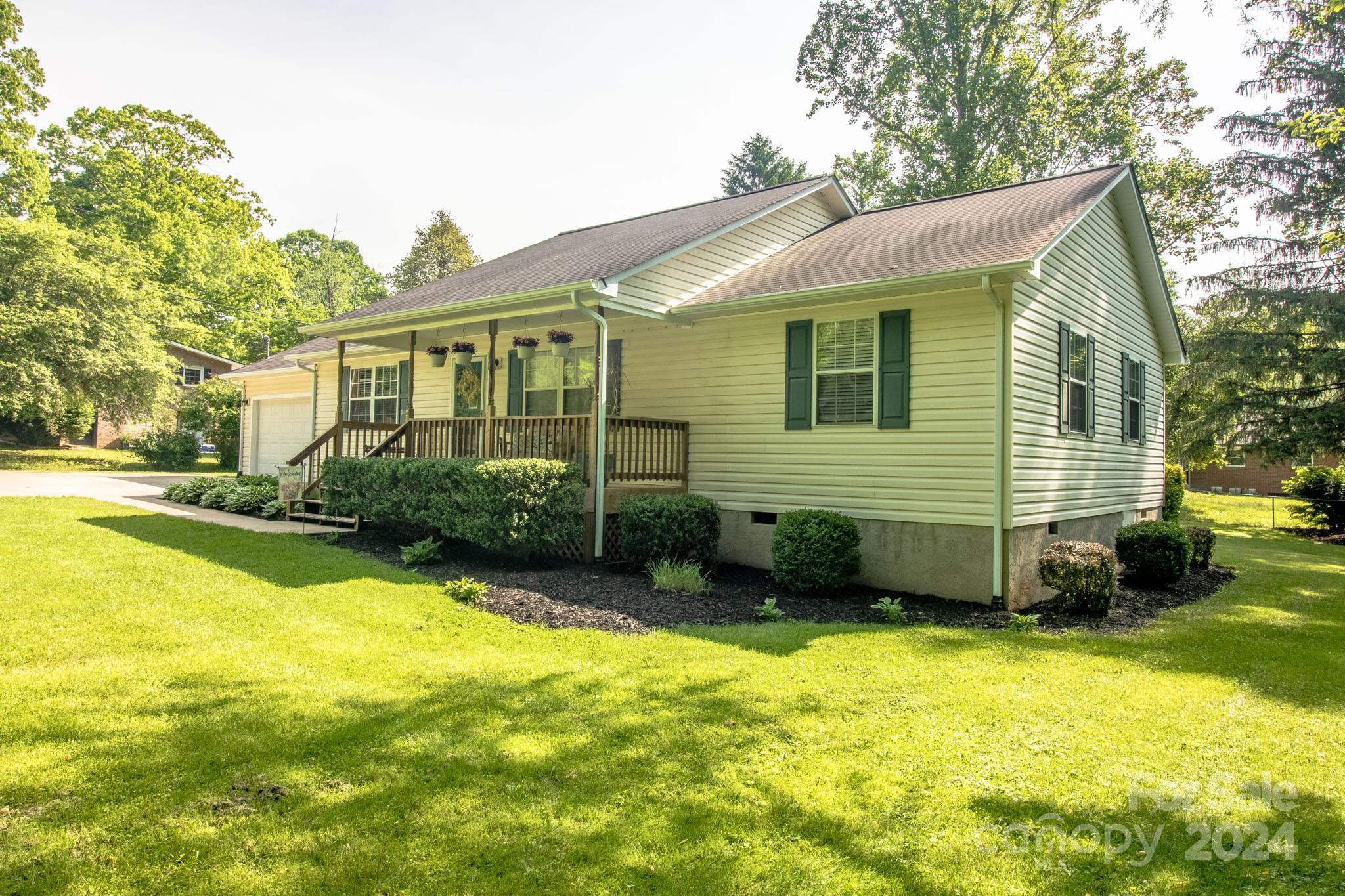 21 Norman Road Fletcher, NC 28732 - Photo 2 of 21 a view of a house with a yard patio and fire pit