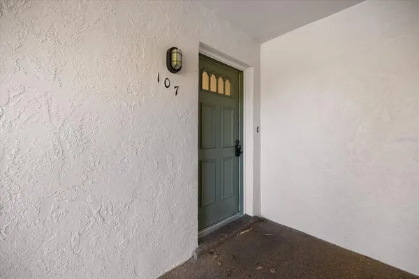 a view of a hallway with elevator