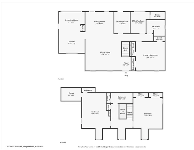 $294,000 | 170 Clarks Pl Road, Waynesboro, GA 30830