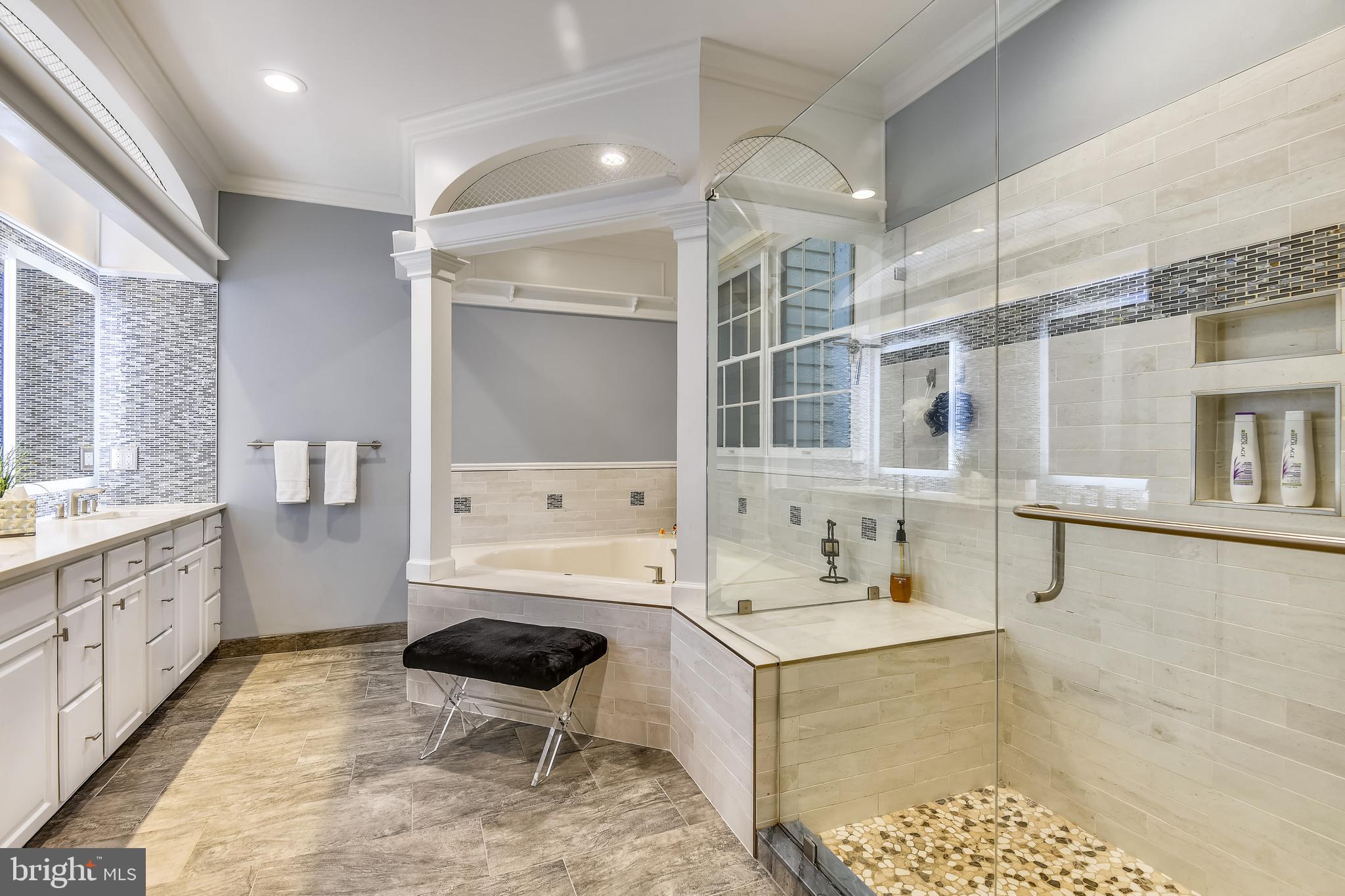 54 Colony Crossing Edgewater, MD 21037 - Photo 23 of 49 Beautiful vanity, soaking tub and walk-in shower