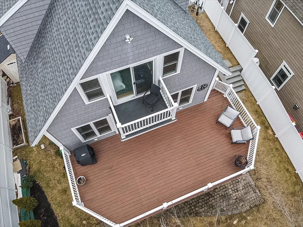 20 Bates Point Road Webster, MA 01570 - Photo 26 of 32 an aerial view of a house with a roof deck