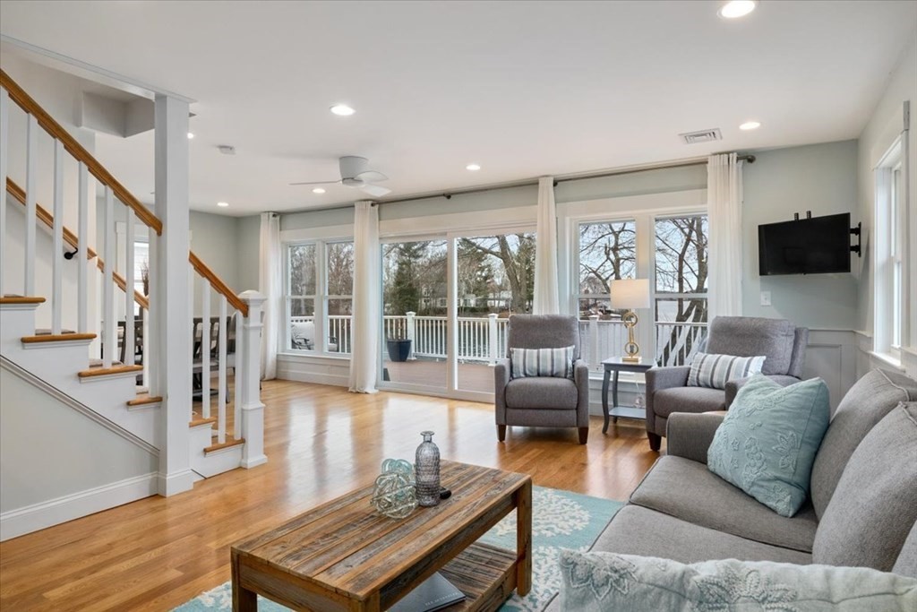 20 Bates Point Road Webster, MA 01570 - Photo 10 of 32 a living room with furniture and a flat screen tv