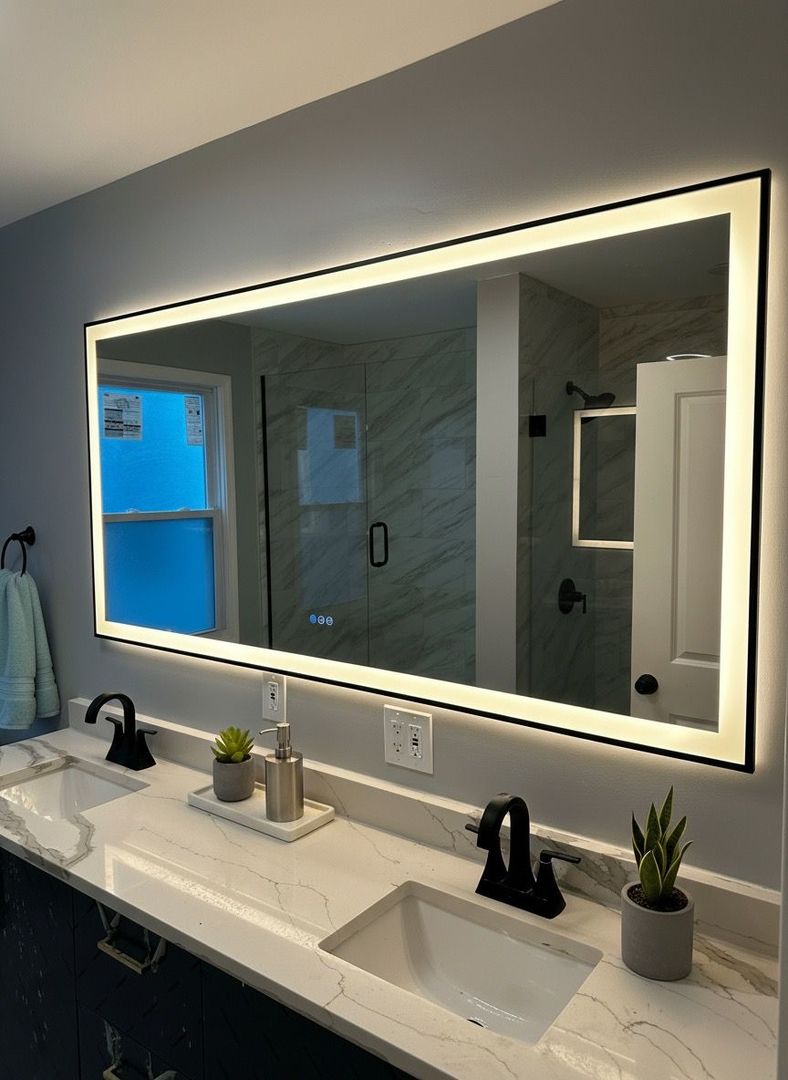 62 West 113th Street Chicago, IL 60628 - Photo 26 of 54 a bathroom with a sink and a mirror