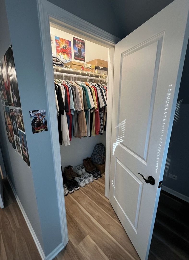 62 West 113th Street Chicago, IL 60628 - Photo 38 of 54 a view of walk in closet with clothes and shoes